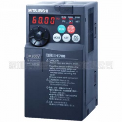三菱變頻器FR-E720-0.1K日本原裝，電源三相220V,